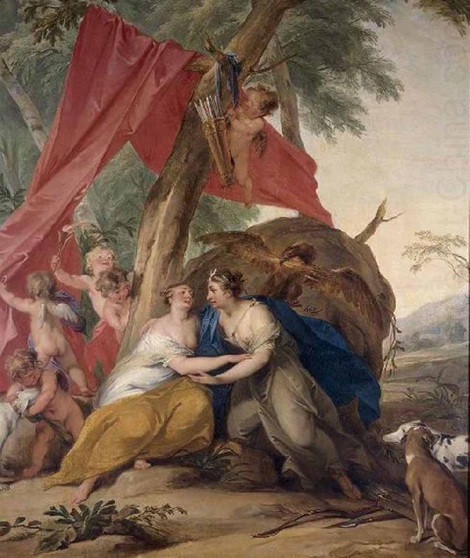 Jupiter disguised as Diana, Jacob de Wit